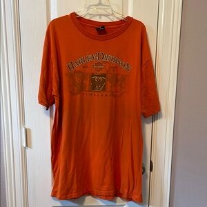 Harley-Davidson Orange Short Sleeve Tee